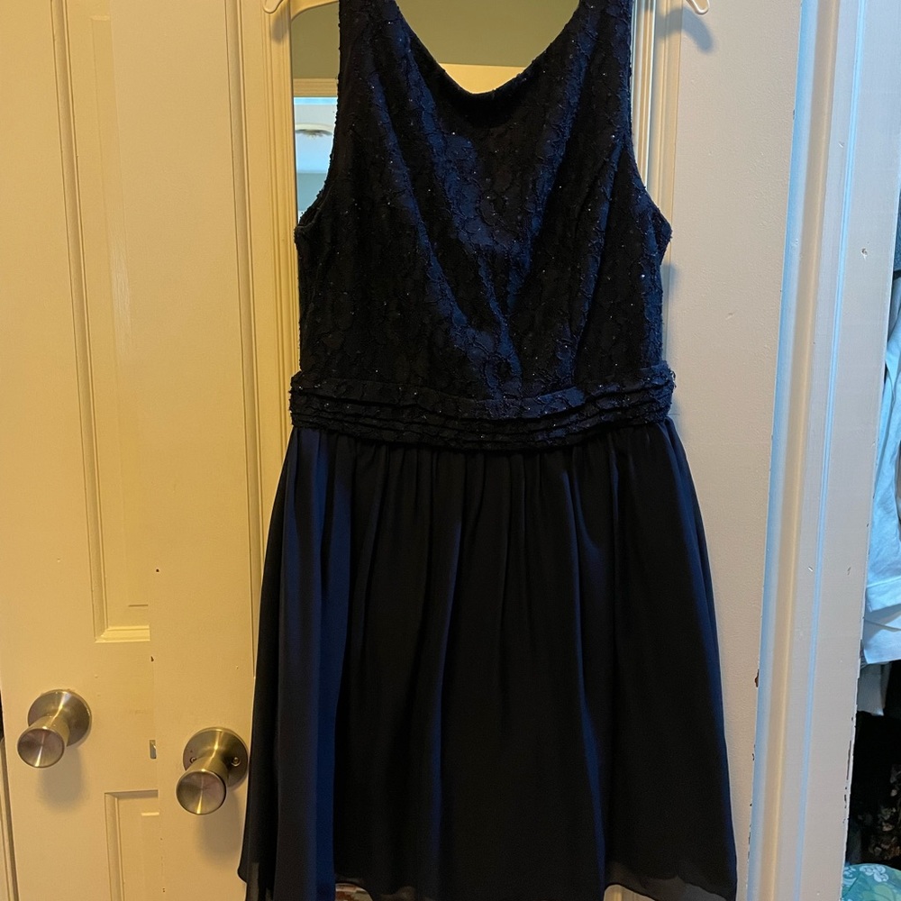 Navy formal short dress